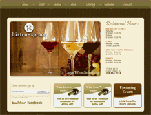 Tablet Screenshot of bistroonspruce.com